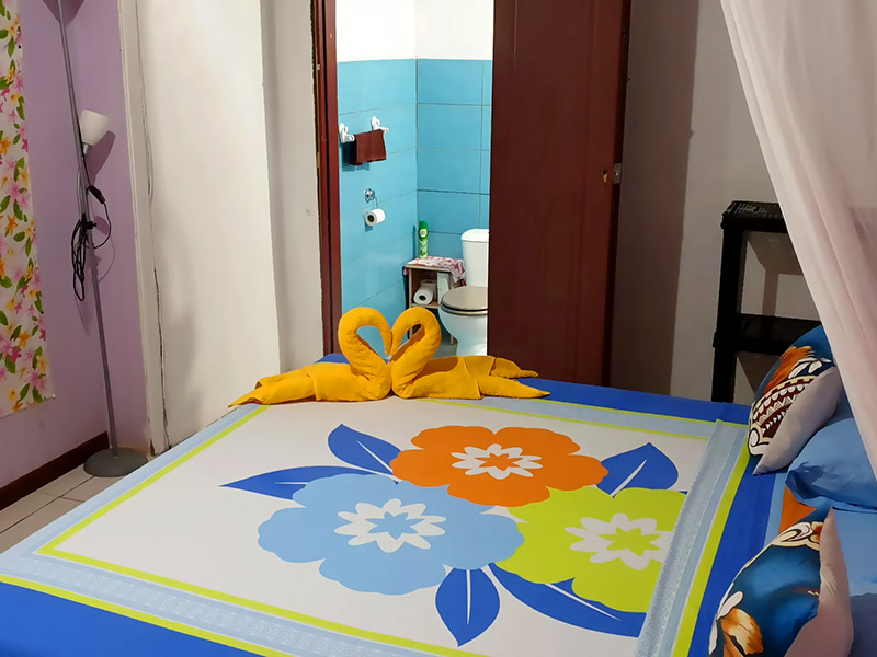 Double room at Pension Tereia in Maupiti