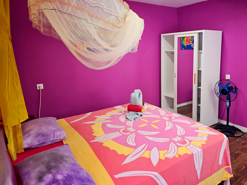 Double room at Pension Tereia in Maupiti