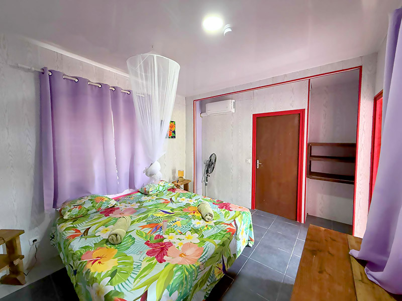 Double room at Pension Tereia in Maupiti
