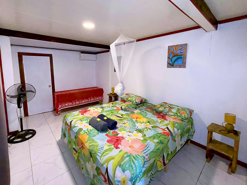 Double room at Pension Tereia in Maupiti
