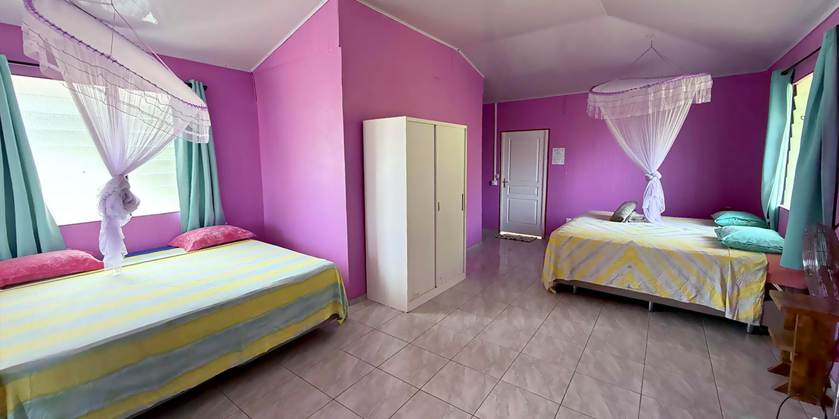 A spacious family room at Pension Tereia, Maupiti